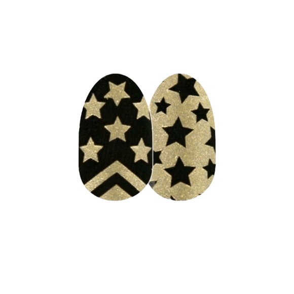 Color Street | A Salute to You, Black & Gold with Stars and Stripes nail set - Picture 3 of 6